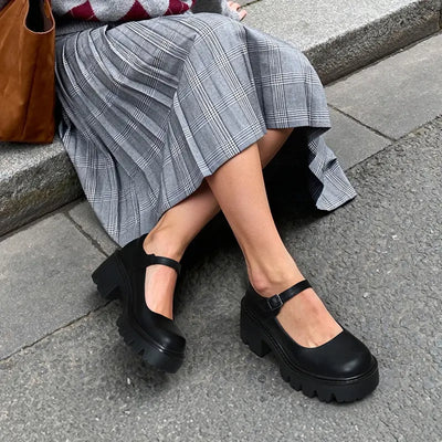 Retro Chunky Platform Mary Janes