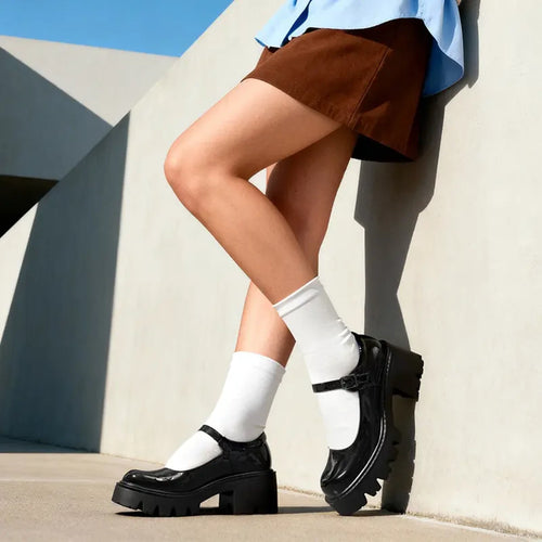 Retro Chunky Platform Mary Janes