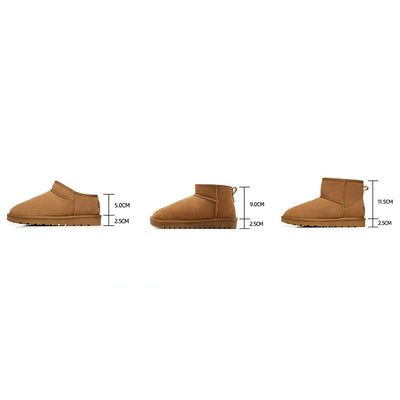 Water-Resistant Warm Fleece Ankle Snow Boots