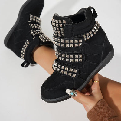 Ambient Wedge Sneakers With Studs