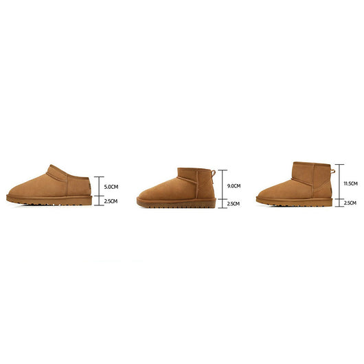 Water-Resistant Warm Fleece Ankle Snow Boots