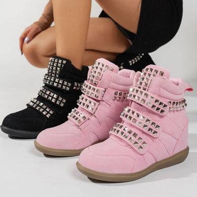 Ambient Wedge Sneakers With Studs