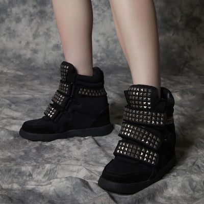 Ambient Wedge Sneakers With Studs