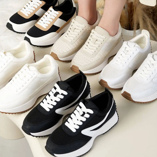 Women's Memory Foam Platform Fashion Sneakers