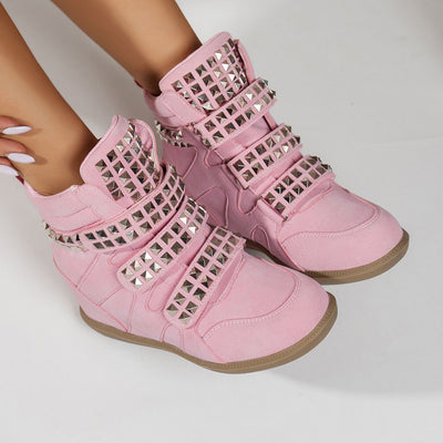 Ambient Wedge Sneakers With Studs
