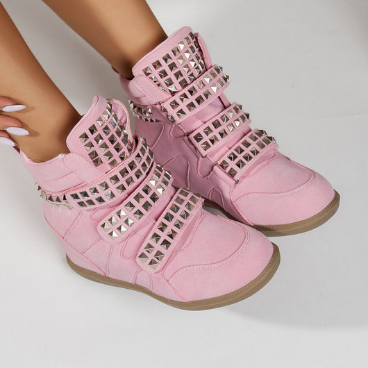 Ambient Wedge Sneakers With Studs