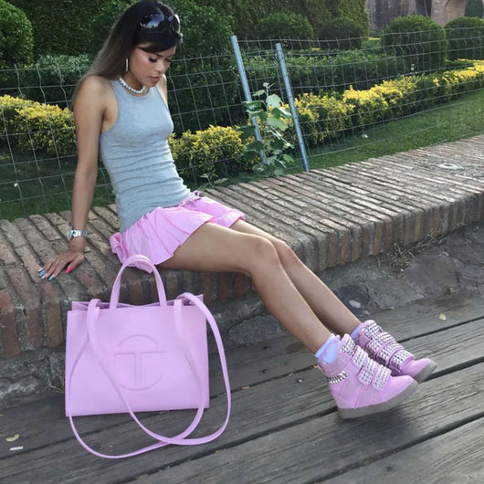 Ambient Wedge Sneakers With Studs