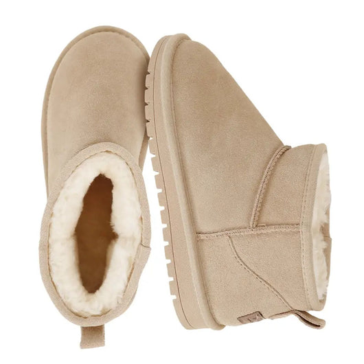 Water-Resistant Warm Fleece Ankle Snow Boots