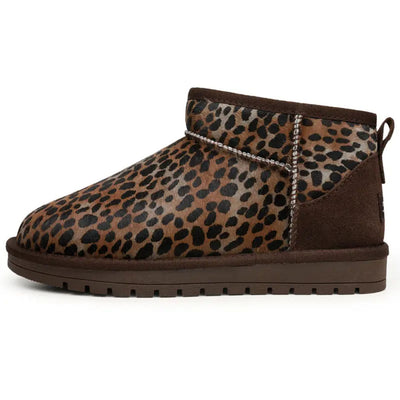 Water-Resistant Warm Fleece Ankle Snow Boots
