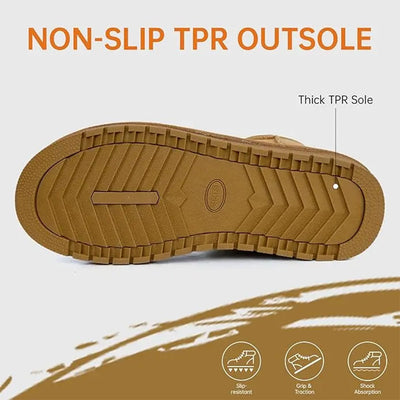 Water-Resistant Warm Fleece Ankle Snow Boots