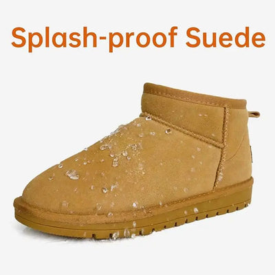 Water-Resistant Warm Fleece Ankle Snow Boots