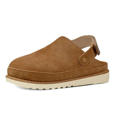 Cozy Platform Backstrap Mules Clogs
