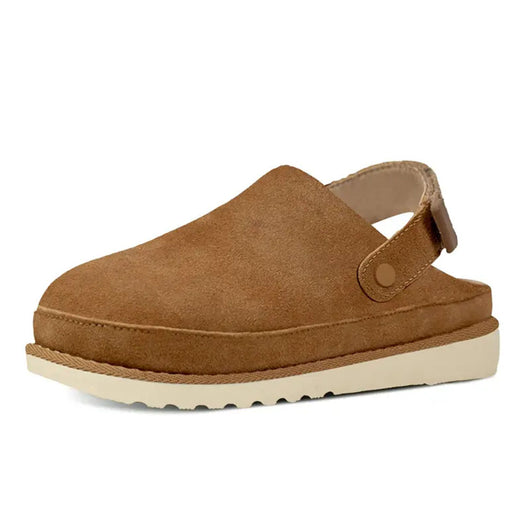Cozy Platform Backstrap Mules Clogs