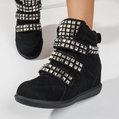 Ambient Wedge Sneakers With Studs