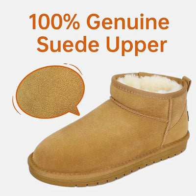 Water-Resistant Warm Fleece Ankle Snow Boots