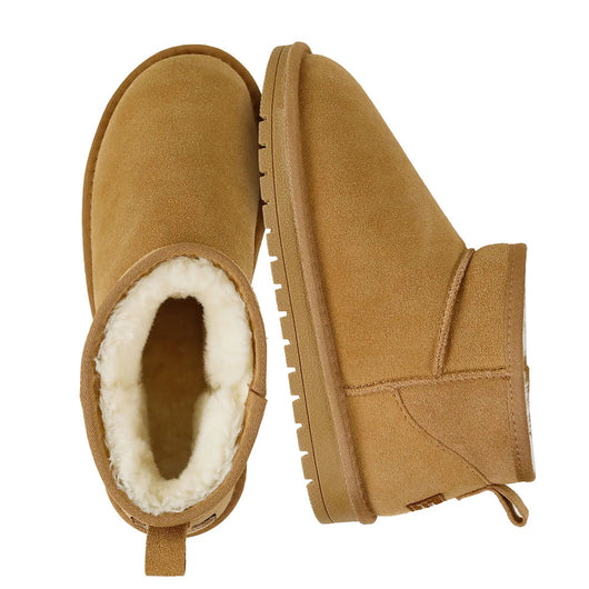 Water-Resistant Warm Fleece Ankle Snow Boots