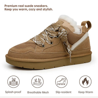 Women's Cozy Plush-Lined Winter Sneakers