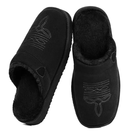 Cowboy Boot Slip-On House Slippers
