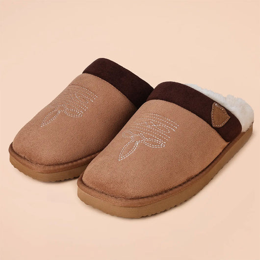 Cowboy Boot Slip-On House Slippers