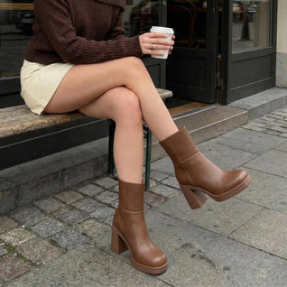 Elevated Square-Toe Boots