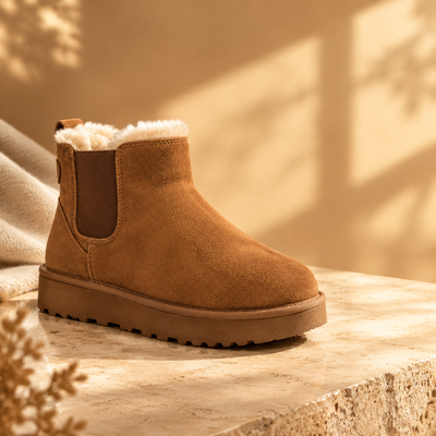 Plush-Lined Platform Boots