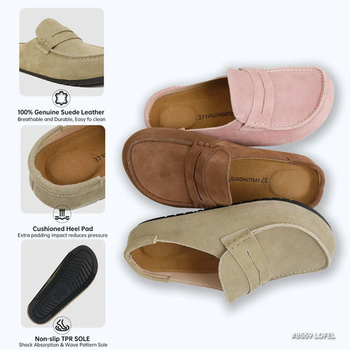 SoftStep Suede Mules