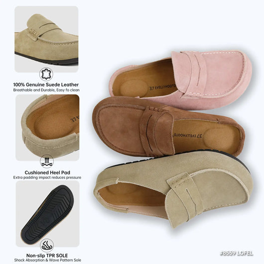SoftStep Suede Mules