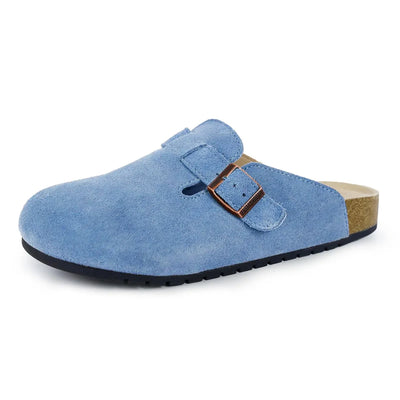 Suede Cork Comfort Clogs