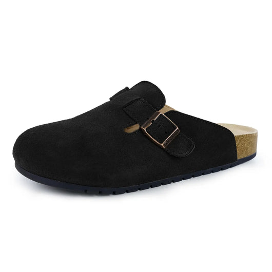 Suede Cork Comfort Clogs