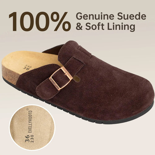 Suede Cork Comfort Clogs