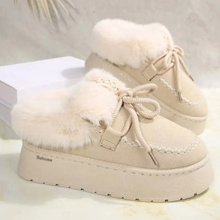 Fleece-Lined Platform Mule