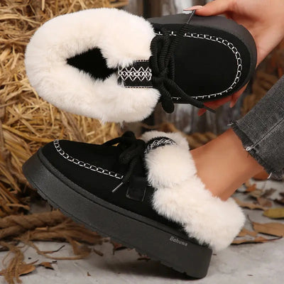Fleece-Lined Platform Mule