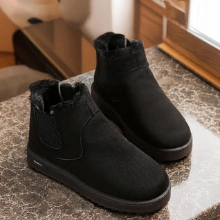 Plush-Lined Platform Boots