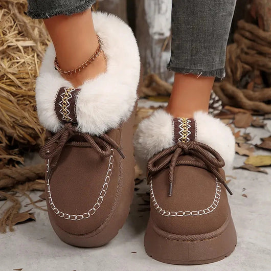 Fleece-Lined Platform Mule