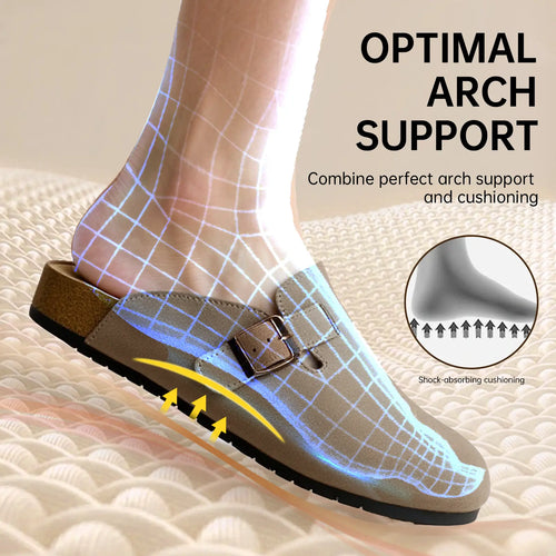 Suede Cork Comfort Clogs
