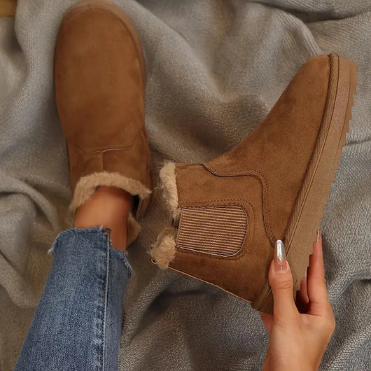 Plush-Lined Platform Boots