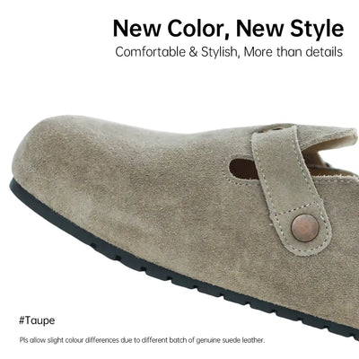 Suede Cork Comfort Clogs