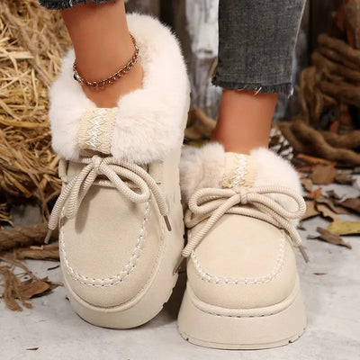 Fleece-Lined Platform Mule