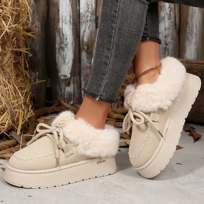 Fleece-Lined Platform Mule