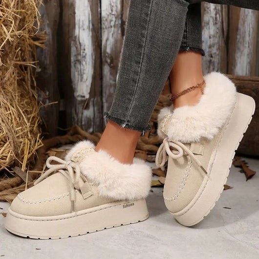 Fleece-Lined Platform Mule