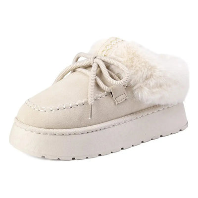 Fleece-Lined Platform Mule