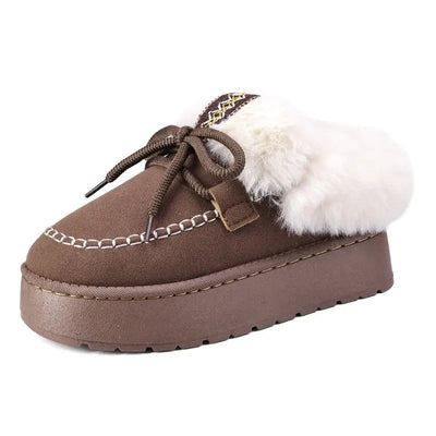 Fleece-Lined Platform Mule